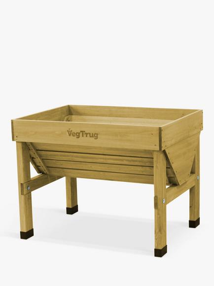 VegTrug Outdoor Small Planter, 103cm, FSC-Certified (Cedar Wood), Natural