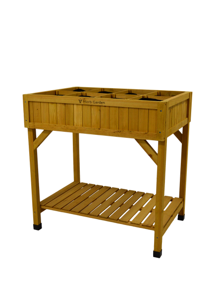 VegTrug Outdoor Herb Garden Planter, FSC-Certified (Cedar Wood), Natural