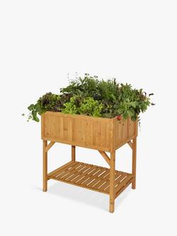 VegTrug Outdoor Raised Bed Planter, 78cm, FSC-Certified (Cedar Wood), Natural, Natural