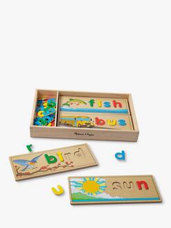 Melissa & Doug See & Spell Wooden Learning Toy, Multi