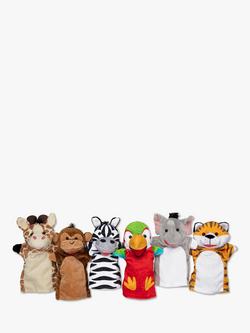Melissa & Doug Safari Friends Hand Puppets, 