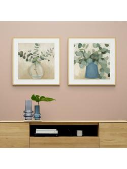 John Lewis Emma Scarvey 'Still Life' Framed Print & Mount, Set of 2, 61.5 x 61.5cm, Green/Multi - view 2, Green/Multi