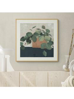 John Lewis Emma Scarvey 'Jade Hoya II' Framed Print & Mount, 73.5 x 73.5cm, Green/Multi - view 2, Green/Multi