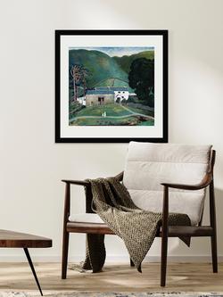 Tate + John Lewis Dora Carrington 'Farm at Watendlath' Wood Framed Print & Mount, 62 x 62cm - view 2, Green/Multi