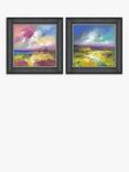 John Lewis Anna Schofield 'Field Calmness & Purple Valley' Framed Print, Set of 2, 53 x 53cm, Multi