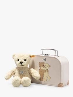 Steiff Mila Teddy Bear in a Suitcase Soft Toy, Natural