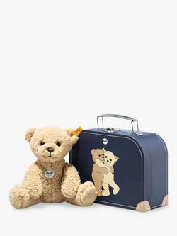 Steiff Ben Teddy Bear in a Suitcase Soft Toy, Beige