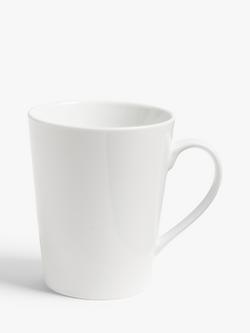 John Lewis ANYDAY Eat Porcelain Mug, Set of 4, 360ml, White - view 2, White