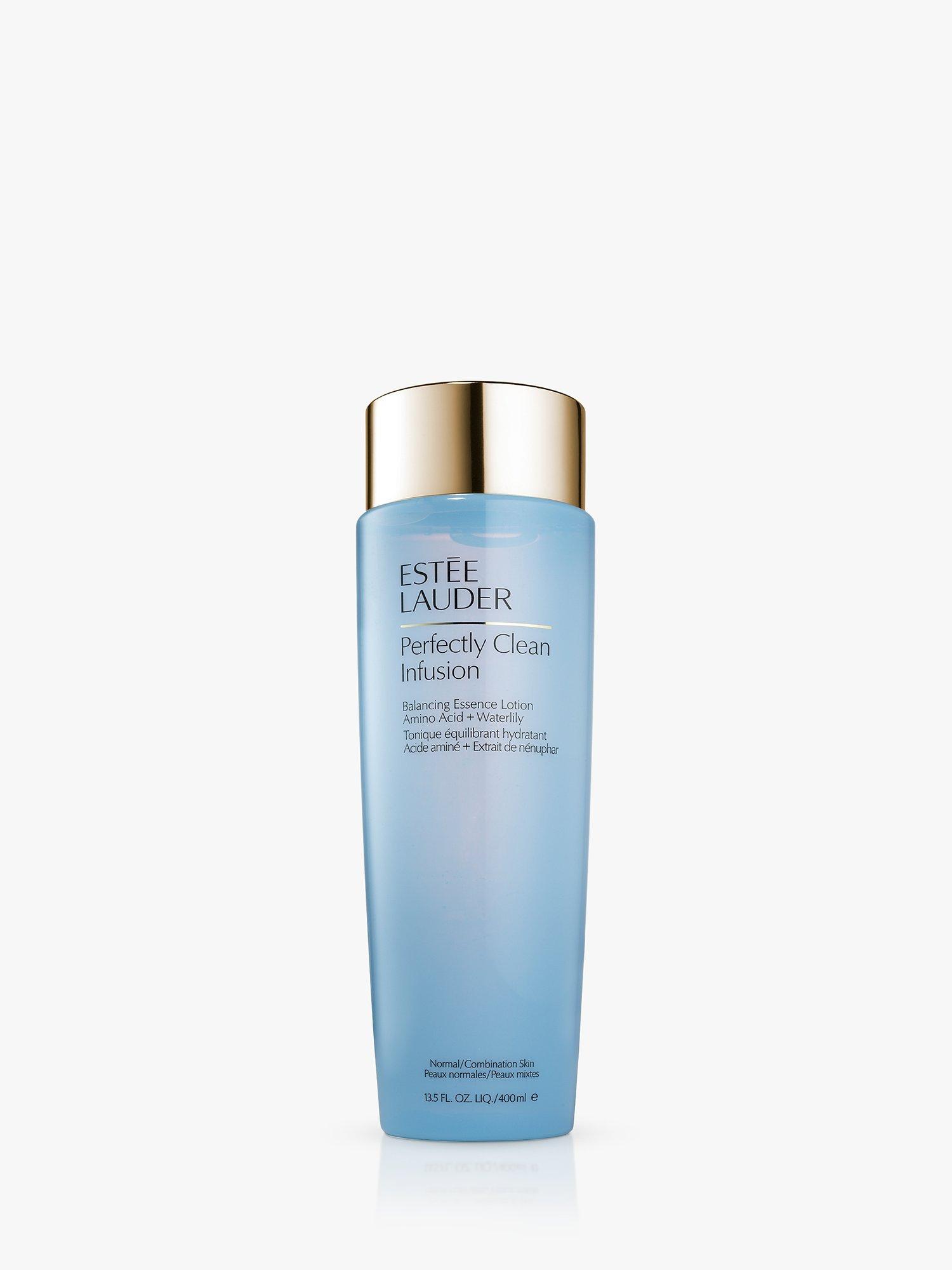 Product image 1 of 4, which shows Estée Lauder Perfectly Clean Infusion Balancing Essence Lotion with Amino Acid + Waterlily, 400ml
