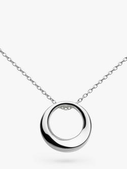 Kit Heath Bevel Cirque Pendant Necklace, Silver, Silver