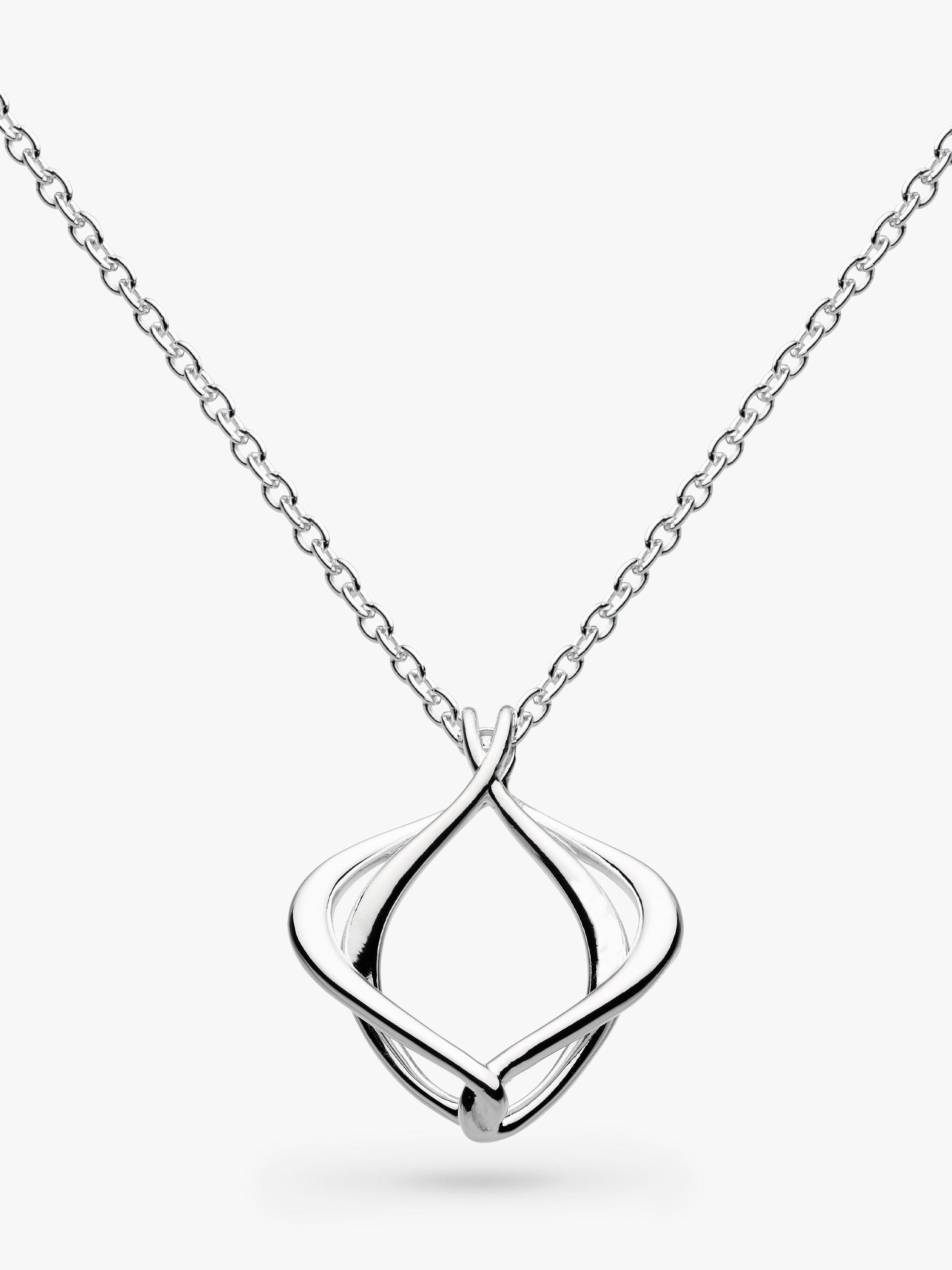 Product image 1 of 4, which shows Kit Heath Alicia Sterling Silver Pendant Necklace, Silver