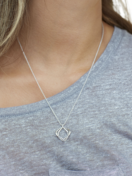 Kit Heath Alicia Sterling Silver Pendant Necklace - view 2, Silver