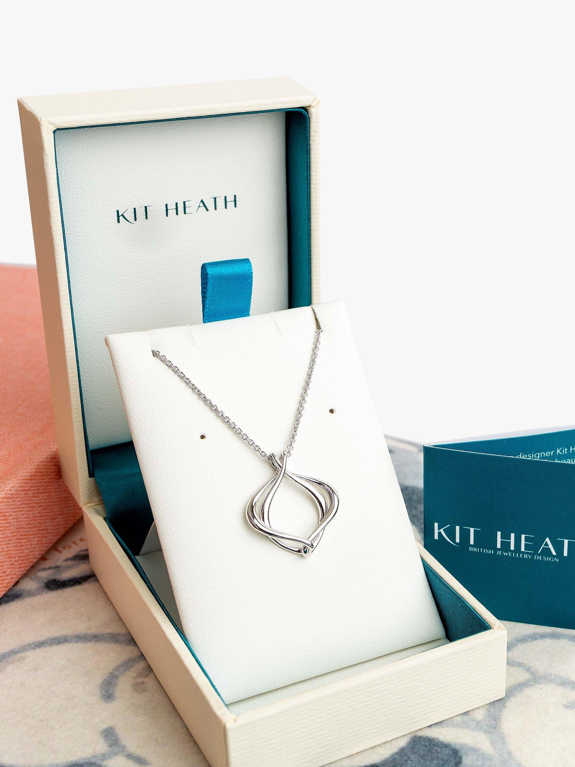 Product image 3 of 4, which shows Kit Heath Alicia Sterling Silver Pendant Necklace, Silver