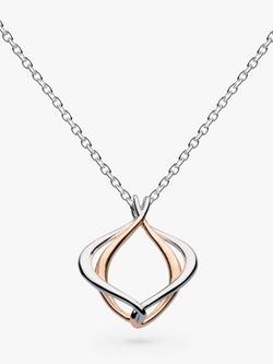 Kit Heath Alicia Pendant Necklace, Silver/Rose Gold, Silver/Rose Gold