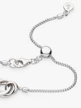 Kit Heath Bevel Trilogy Slider Bracelet, Silver