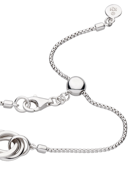 Kit Heath Bevel Trilogy Slider Bracelet, Silver - view 2, Silver