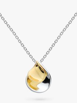 Kit Heath Blossom Enchanted Petal Pendant Necklace, Silver/Gold, Silver/Gold
