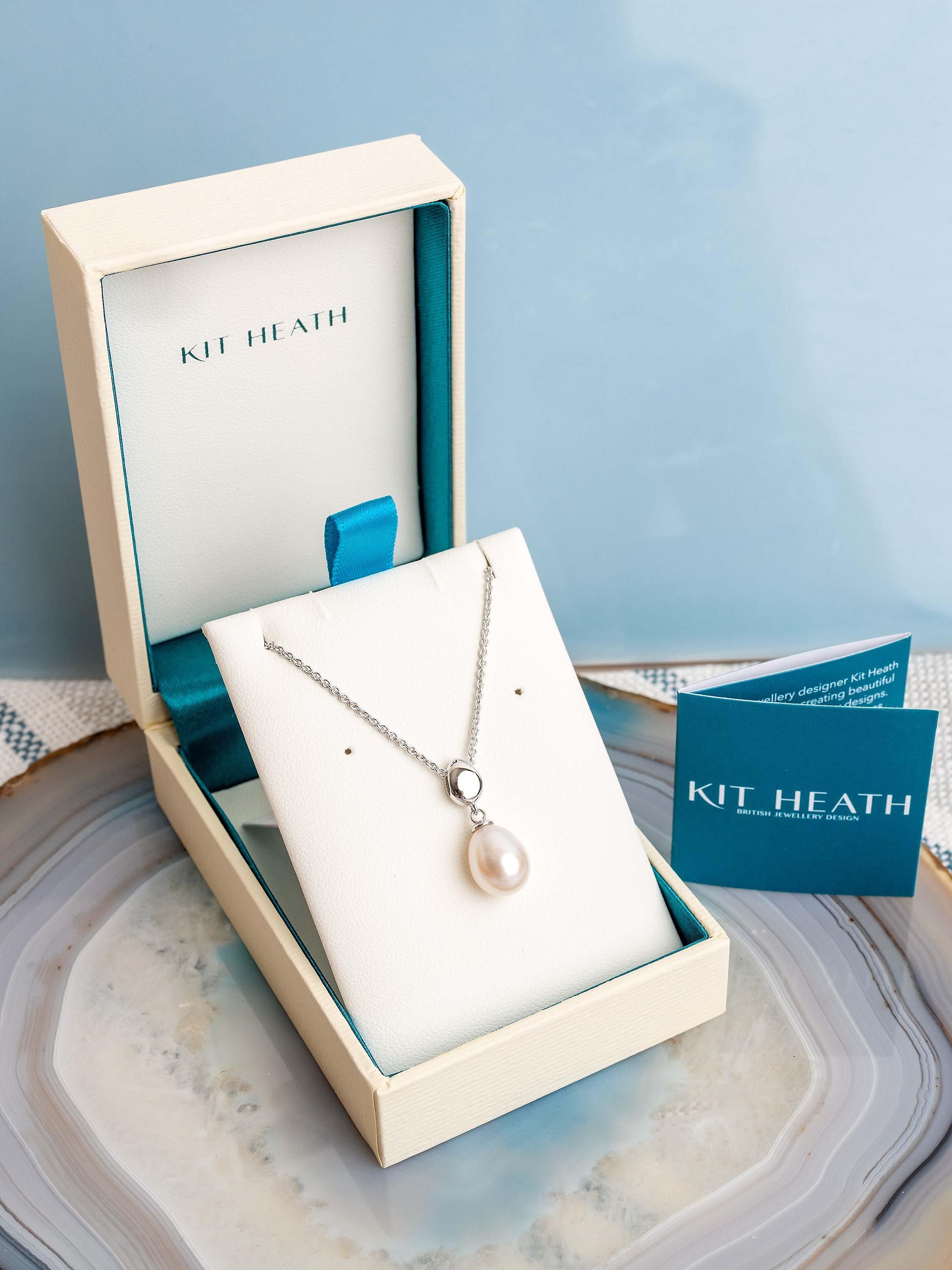 Product image 3 of 4, which shows Kit Heath Coast Pebble Pearl Freshwater Pearl Pendant Necklace, Silver/White