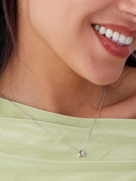 Kit Heath Miniatures Starlight Pendant Necklace, Silver - view 2, Silver