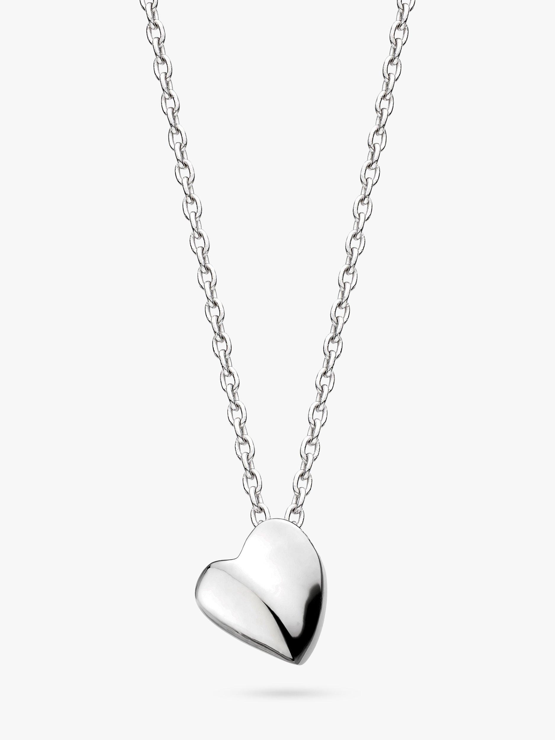 Product image 1 of 4, which shows Kit Heath Miniature Heart Sterling Silver Pendant Necklace, Silver