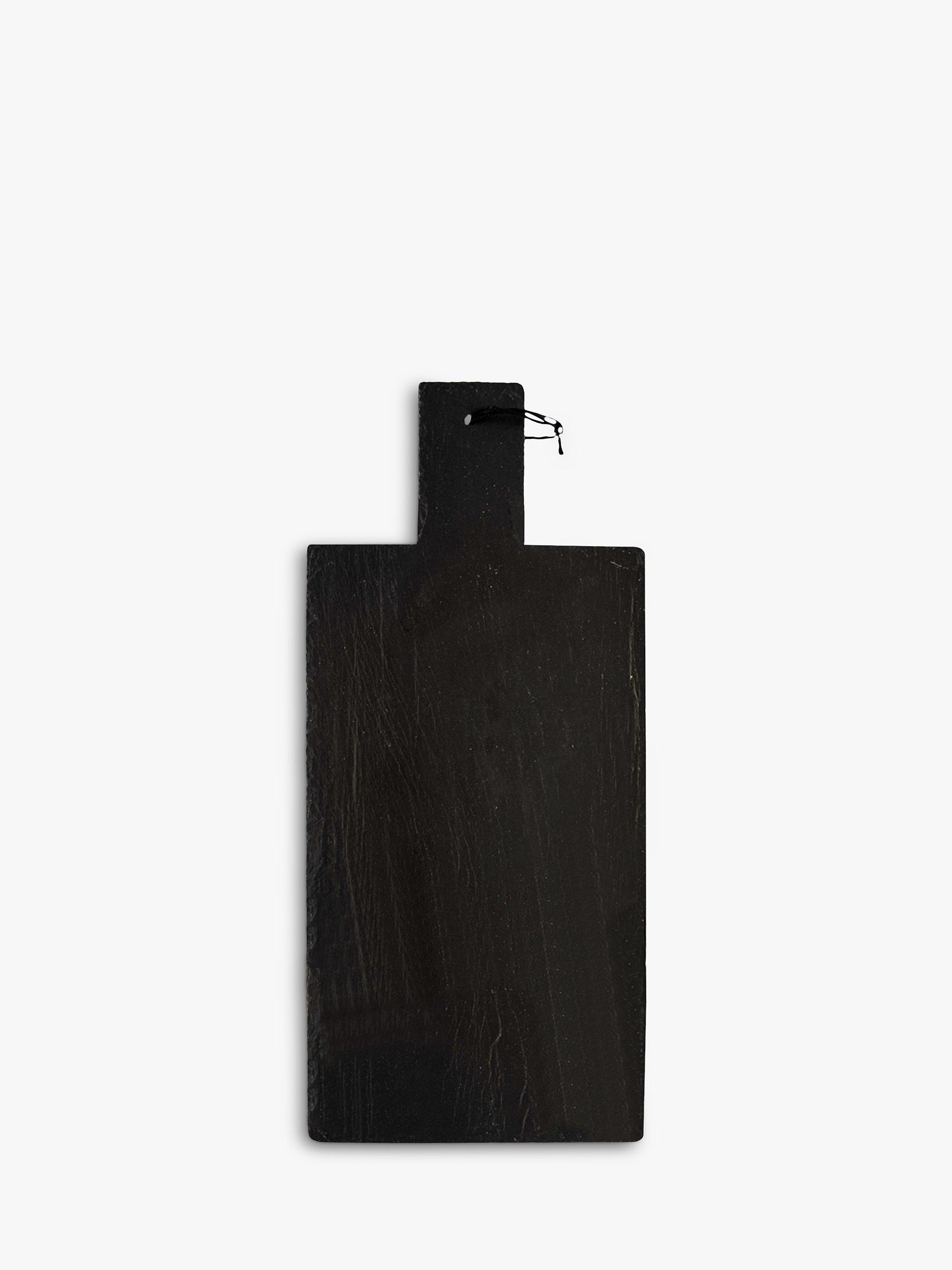 Selbrae House Large Slate Paddle Serving Board, Black