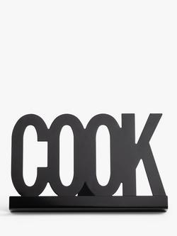 John Lewis Metal 'Cook' Cookbook Stand - view 2, Black