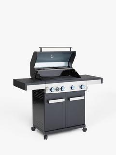 John Lewis Grillstream 4-Burner Hybrid Gas & Charcoal BBQ