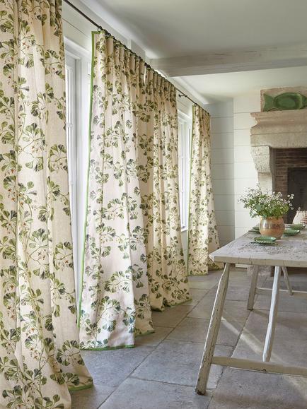 Colefax and Fowler Greenacre Furnishing Fabric - view 2, Forest Green