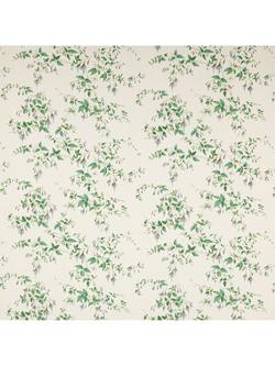 Colefax and Fowler Fuchsia Linen Furnishing Fabric, Silver/Leaf