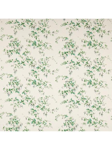 Colefax and Fowler Fuchsia Linen Furnishing Fabric, Silver/Leaf