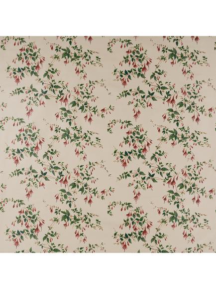 Colefax and Fowler Fuchsia Chintz Furnishing Fabric, Red