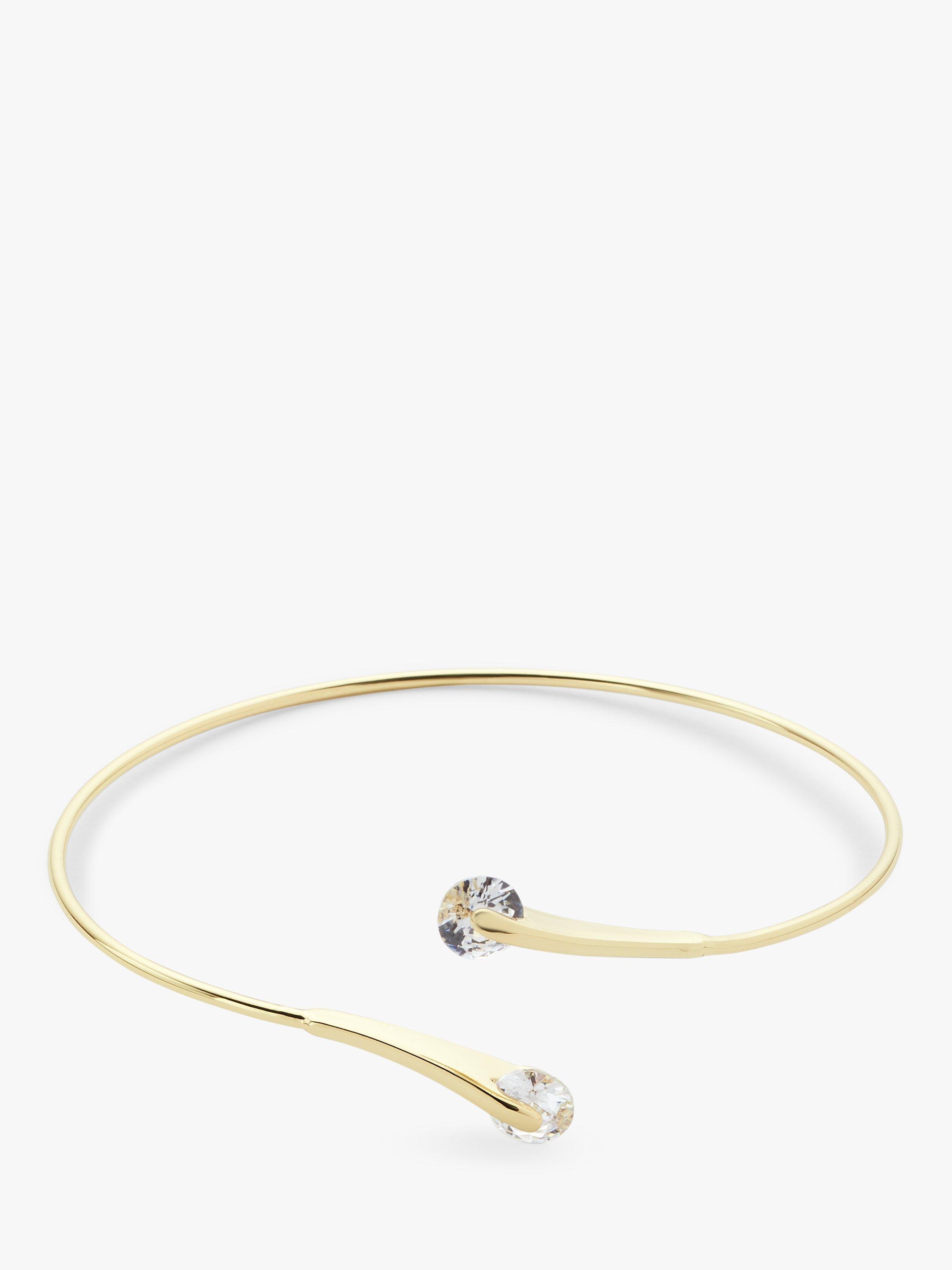 John Lewis Cubic Zirconia Tips Cuff, Gold