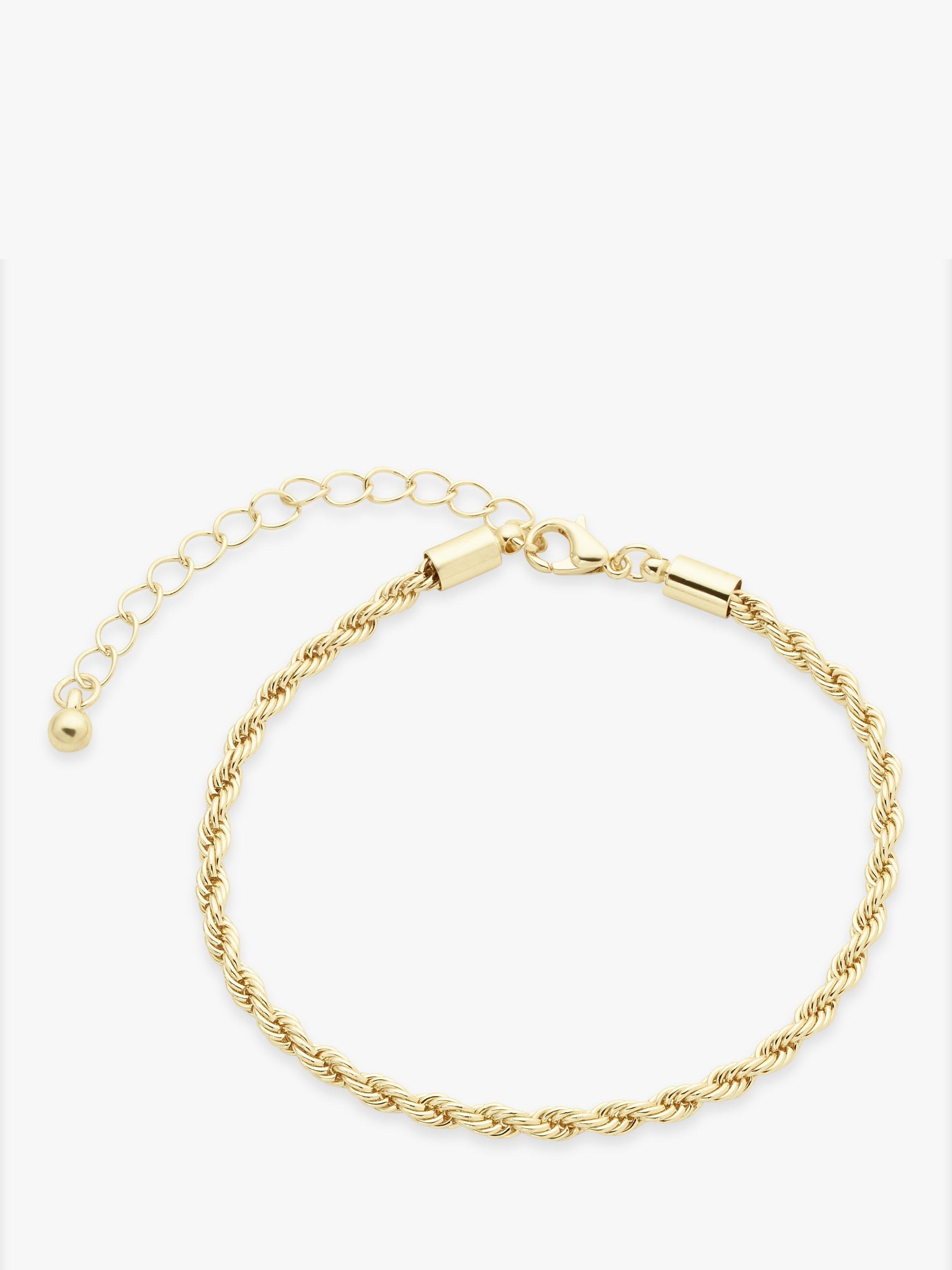 John Lewis Rope Chain Bracelet, Gold
