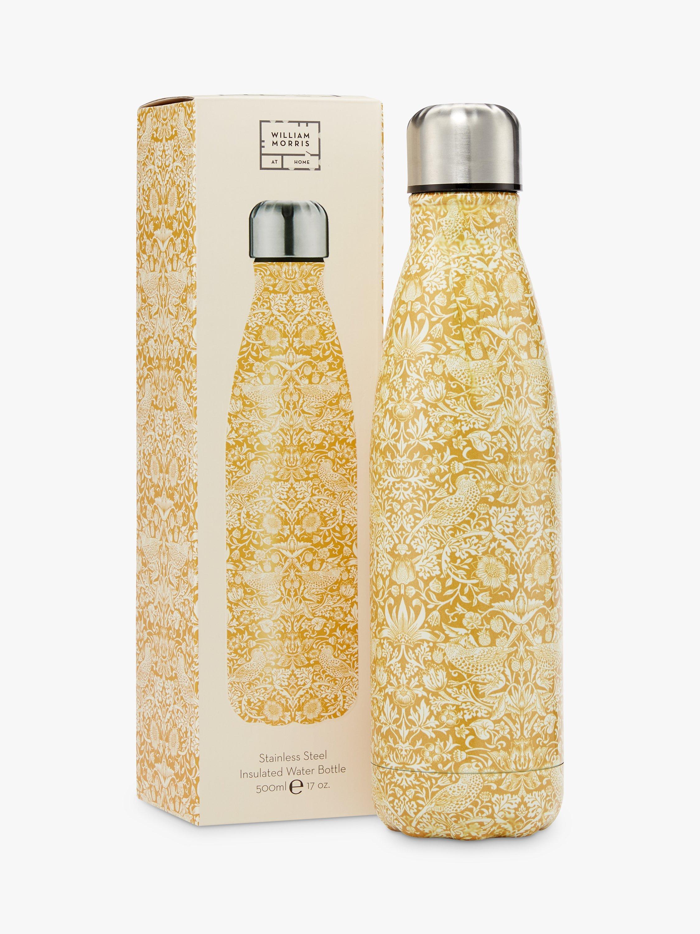 William Morris At Home Useful & Beautiful Stainless Steel Insulated Water Bottle, 500ml