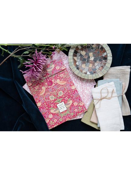 William Morris At Home Strawberry Thief Patchouli & Red Berry Scented Drawer Liners, Pack of 5 - view 2, Multi