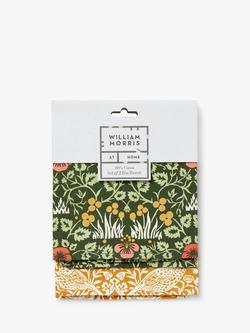William Morris At Home Useful & Beautiful Tea Towels, Set of 2, Multi