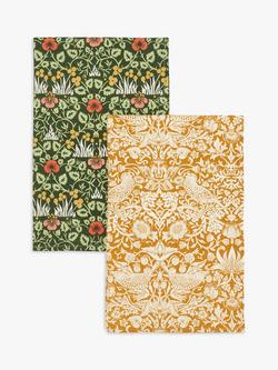 William Morris At Home Useful & Beautiful Tea Towels, Set of 2 - view 2, Multi