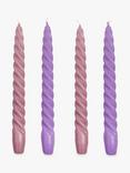 Talking Tables Boho Spiral Dinner Candles, Pack of 4