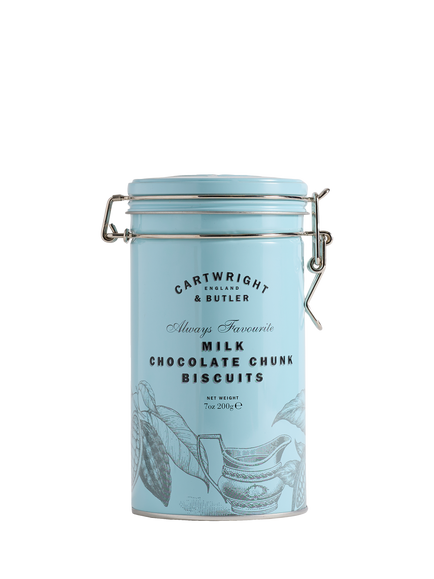 Cartwright & Butler Milk Chocolate Chunk Biscuits in Tin, 200g, Multi Multi