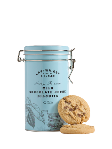 Cartwright & Butler Milk Chocolate Chunk Biscuits in Tin, 200g - view 2, Multi Multi