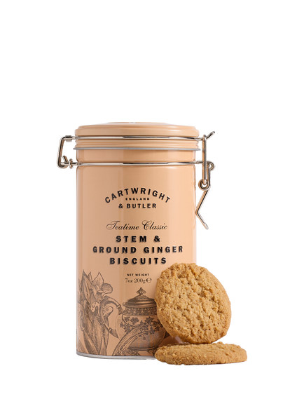 Cartwright & Butler Stem & Ground Ginger Biscuits in Tin, 200g - view 2, Multi Multi