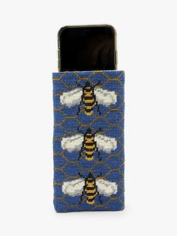Cleopatra's Needle Large Bee Phone Case Tapestry Kit - view 2, Blue