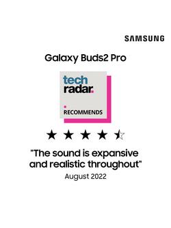 Samsung Galaxy Buds2 Pro True Wireless Earbuds with Adjustable Active Noise Cancellation - view 2, White