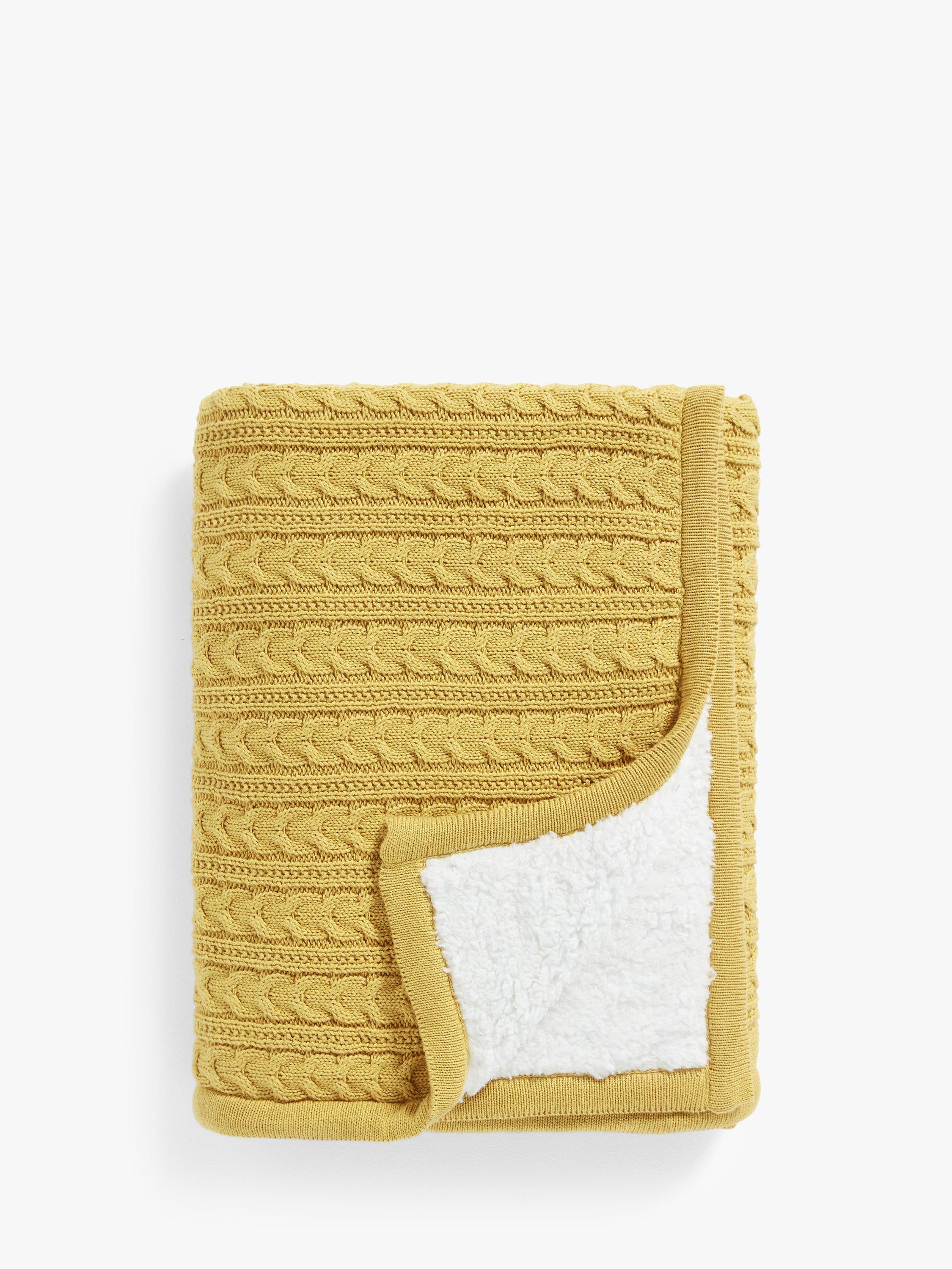 John lewis yellow throw sale