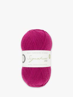 West Yorkshire Spinners Signature 4 Ply Yarn, 100g, Fuchsia