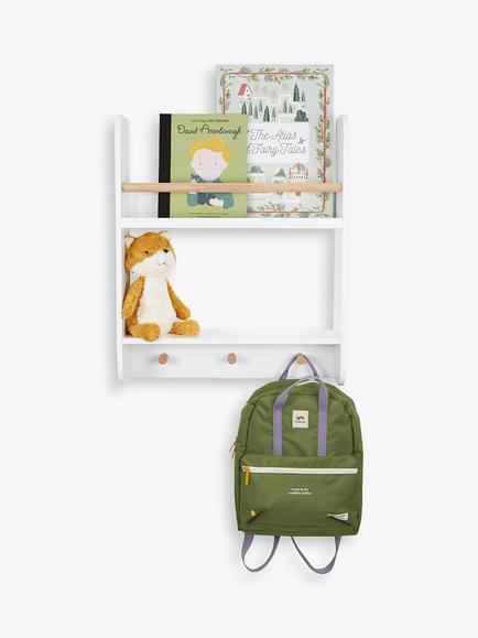 Great Little Trading Co Display Wall Shelf, White, White