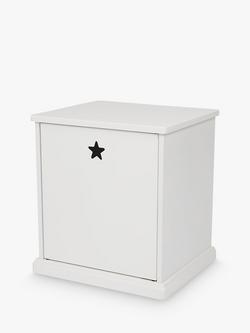 Great Little Trading Co Star Bright Bedside Table, White, White