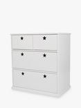 Great Little Trading Co Star Bright 4 Drawer Chest, White