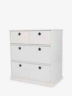 Great Little Trading Co Star Bright 4 Drawer Chest, White