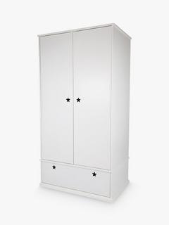 Great Little Trading Co Star Bright Double Wardrobe, White
